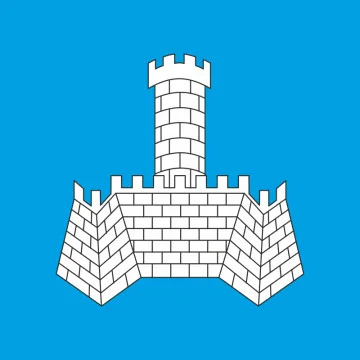 Флаг города Хмельник, Украина. Вариант-02