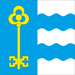 Прапор міста Чоп, Україна. Варіант-02 Прапор міста Чоп, Україна. Варіант-02