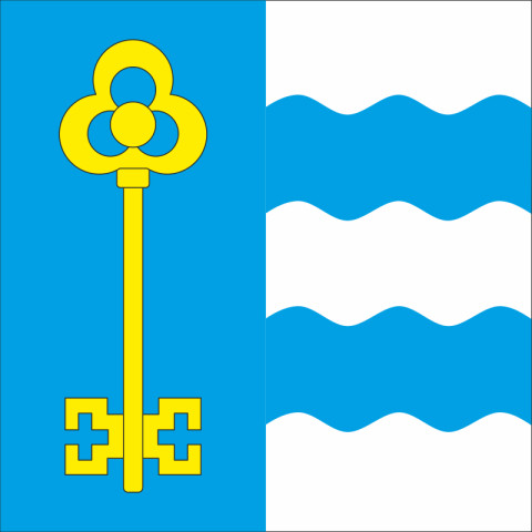 Прапор міста Чоп, Україна. Варіант-02 Прапор міста Чоп, Україна. Варіант-02