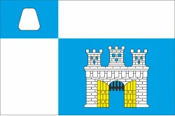 Прапор міста Городок, Україна. Варіант-01 Прапор міста Городок, Україна. Варіант-01