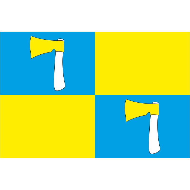 Прапор міста Хирів, Україна. Варіант-01 Прапор міста Хирів, Україна. Варіант-01