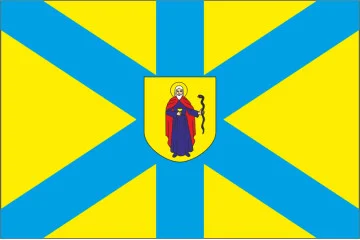 Флаг города Жолква, Украина. Вариант-01 Флаг города Жолква, Украина. Вариант-01