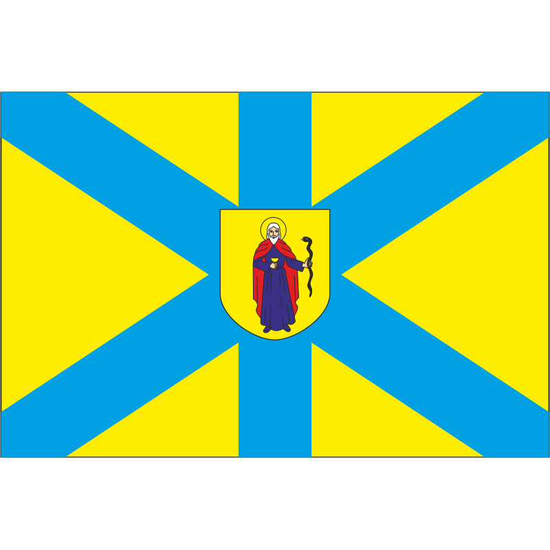 Прапор міста Жовква, Україна. Варіант-01 Прапор міста Жовква, Україна. Варіант-01