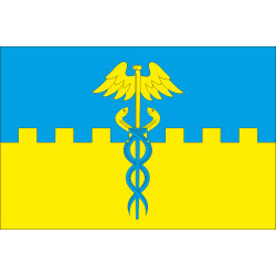 Флаг города Рава-Русская, Украина. Вариант-01 Флаг города Рава-Русская, Украина. Вариант-01
