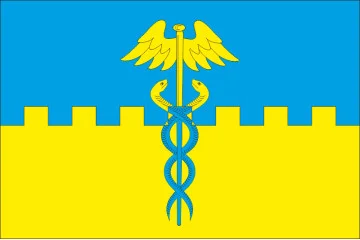 Флаг города Рава-Русская, Украина. Вариант-01 Флаг города Рава-Русская, Украина. Вариант-01