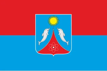 Флаг города Щёлкино, Украина Флаг города Щёлкино, Украина
