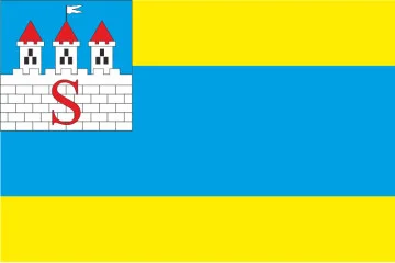 Флаг города Снятын, Украина Флаг города Снятын, Украина