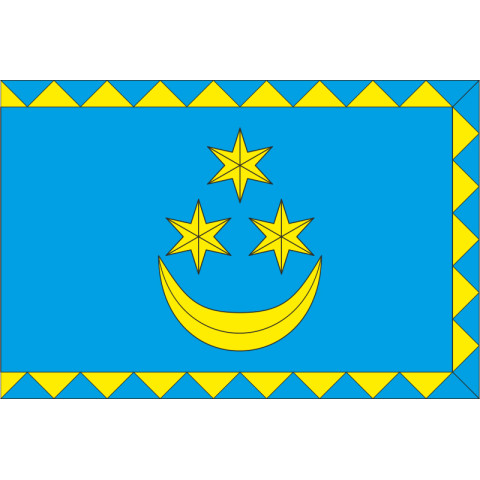 Флаг города Теребовля, Украина. Вариант-01