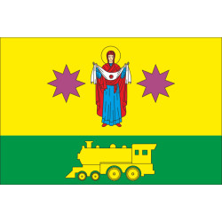 Флаг города Ворожба, Украина. Вариант-01 Флаг города Ворожба, Украина. Вариант-01