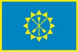 Флаг города Хмельницкий, Украина. Вариант-02 Флаг города Хмельницкий, Украина. Вариант-02