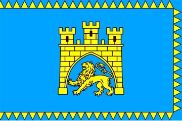 Флаг города Львов, Украина. Вариант-01 Флаг города Львов, Украина. Вариант-01