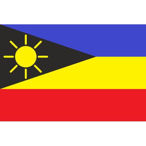 Флаг города Молодогвардейск, Украина. Вариант-01