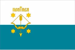 Прапор міста Полтава, Україна. Варіант-01