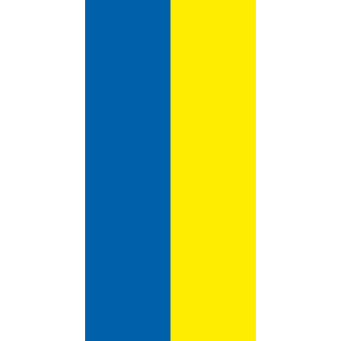 Флаг Украины (вертикальный). Вариант-02
