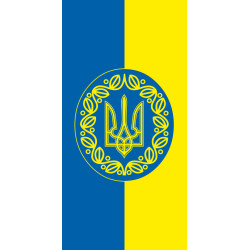 Прапор України з гербом (вертикальний). Варіант-04/02 Прапор України з гербом (вертикальний). Варіант-04/02