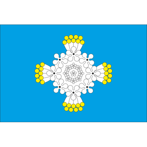 Прапор СМТ Калинівка (Броварський район), Україна. Варіант-02