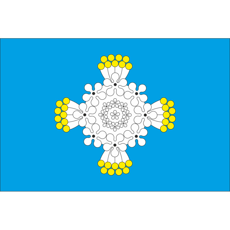 Прапор СМТ Калинівка (Броварський район), Україна. Варіант-02