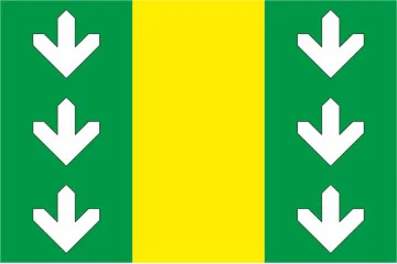 Прапор СМТ Великі Бірки, Україна. Варіант-02