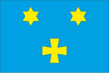 Прапор СМТ Власівка, Україна. Варіант-02