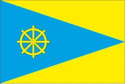 Флаг ПГТ Млинов, Украина. Вариант-02