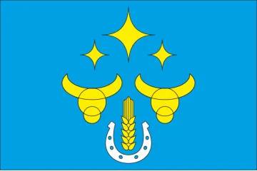 Прапор СМТ Веселе, Україна. Варіант-02