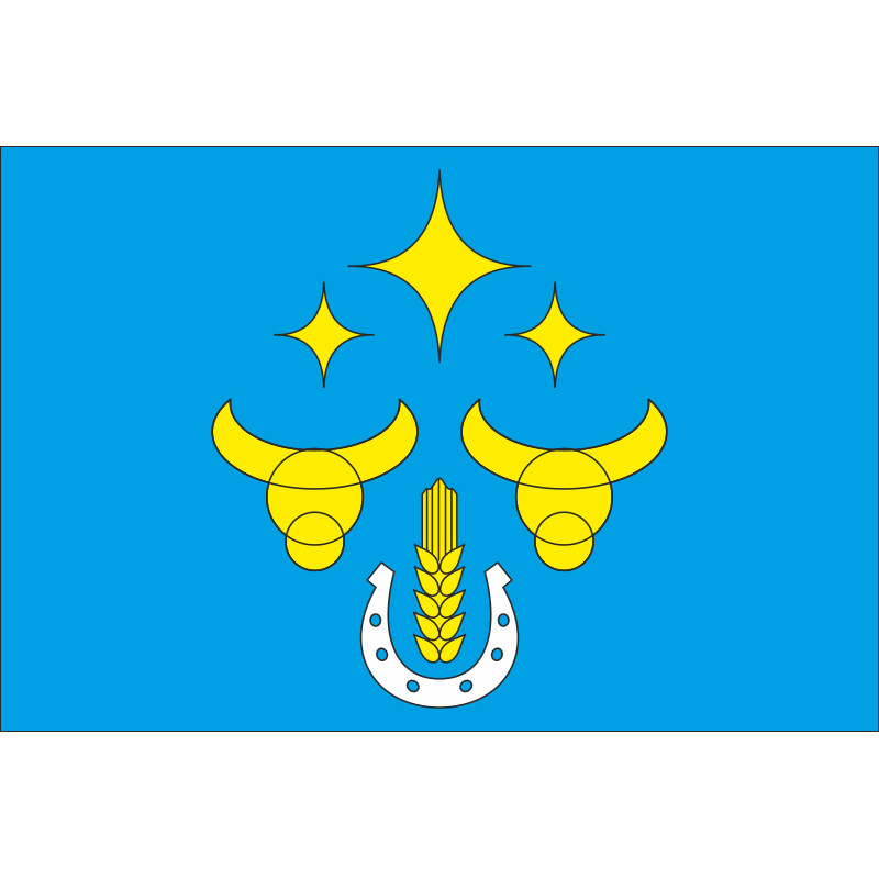 Флаг ПГТ Веселое, Украина. Вариант-02 Флаг ПГТ Веселое, Украина. Вариант-02