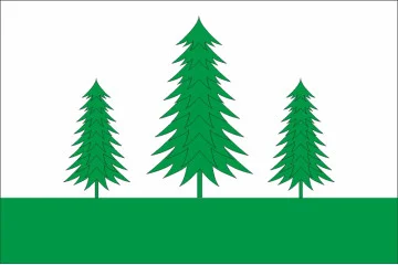 Прапор СМТ Брюховичі, Україна. Варіант-02
