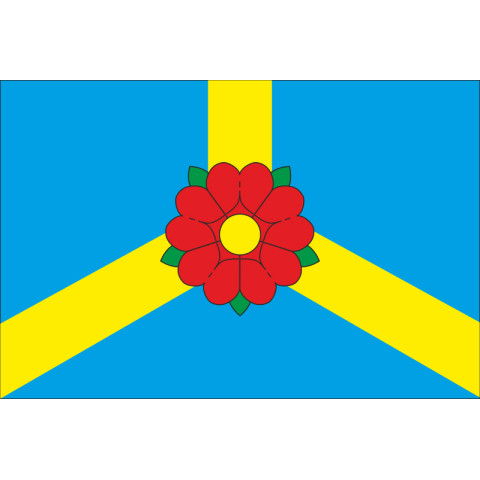 Флаг ПГТ Красное, Украина. Вариант-02