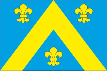Прапор СМТ Лопатин, Україна. Варіант-02