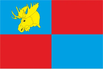 Прапор СМТ Лосинівка, Україна. Варіант-02