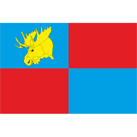Флаг ПГТ Лосиновка, Украина. Вариант-02 Флаг ПГТ Лосиновка, Украина. Вариант-02