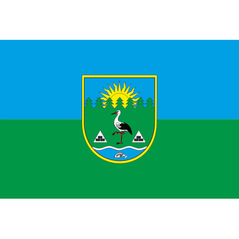 Флаг ПГТ Замглай, Украина. Вариант-02