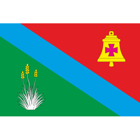 Прапор СМТ Талаківка, Україна. Варіант-02