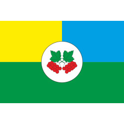 Флаг ПГТ Калиновка (Фастовский район), Украина. Вариант-02 Флаг ПГТ Калиновка (Фастовский район), Украина. Вариант-02