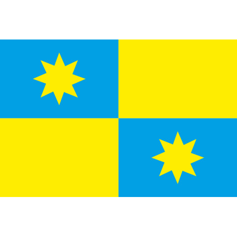 Флаг ПГТ Новый Ярычев, Украина. Вариант-02 Флаг ПГТ Новый Ярычев, Украина. Вариант-02