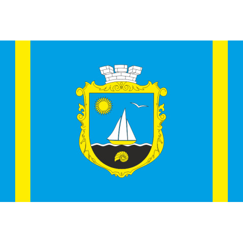 Прапор СМТ Сергіївка, Україна. Варіант-02