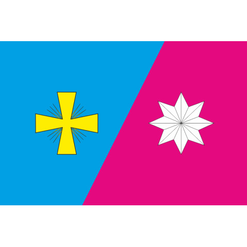 Прапор СМТ Білики, Україна. Варіант-02 Прапор СМТ Білики, Україна. Варіант-02
