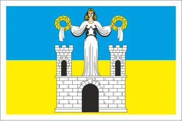 Прапор СМТ Торчин, Україна. Варіант-02