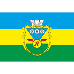 Прапор СМТ Яблунець, Україна. Варіант-02