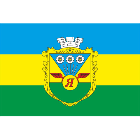 Прапор СМТ Яблунець, Україна. Варіант-02