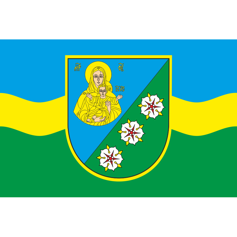 Флаг ПГТ Веселиново, Украина. Вариант-02 Флаг ПГТ Веселиново, Украина. Вариант-02