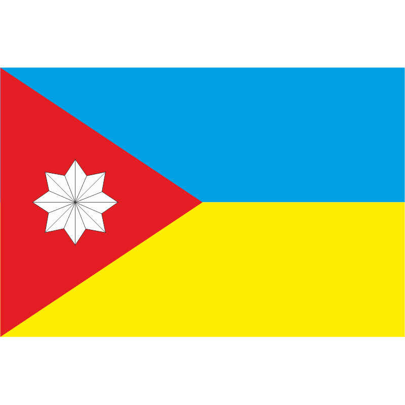 Флаг ПГТ Диканька, Украина Флаг ПГТ Диканька, Украина