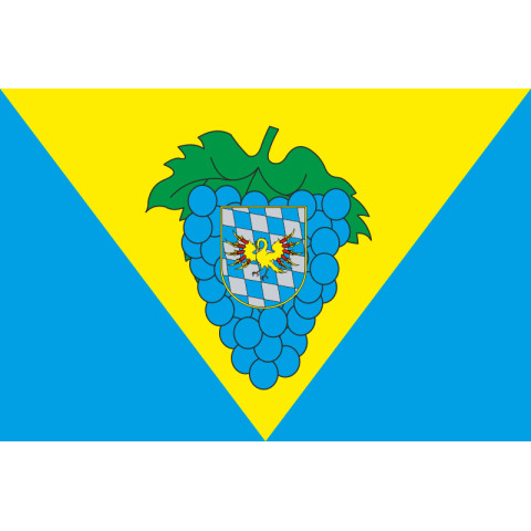 Прапор СМТ Великодолинське, Україна. Варіант-02