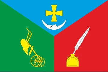 Прапор СМТ Доброслав, Україна. Варіант-02