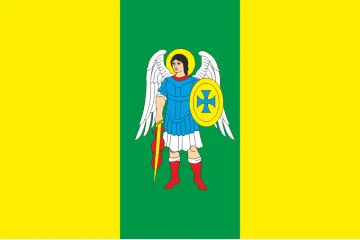 Прапор СМТ Любашівка, Україна. Варіант-02