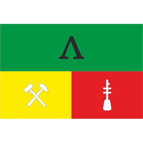 Прапор СМТ Ланчин, Україна. Варіант-02 Прапор СМТ Ланчин, Україна. Варіант-02