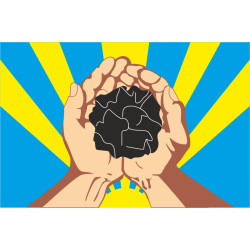 Флаг ПГТ Юбилейное, Украина Флаг ПГТ Юбилейное, Украина