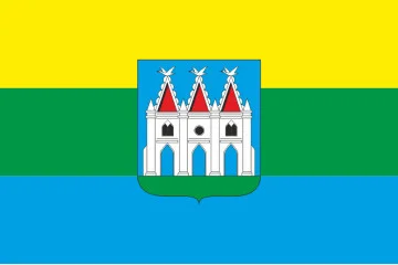 Прапор СМТ Гусятин, Україна