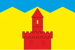 Флаг ПГТ Рожнятов, Украина. Вариант-02