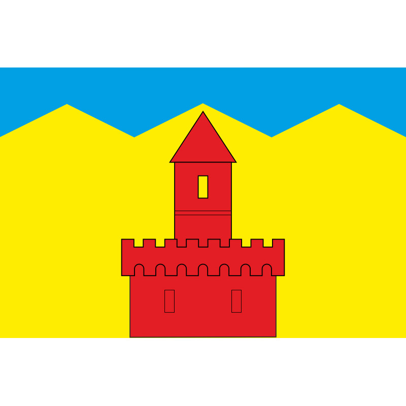 Флаг ПГТ Рожнятов, Украина. Вариант-02 Флаг ПГТ Рожнятов, Украина. Вариант-02